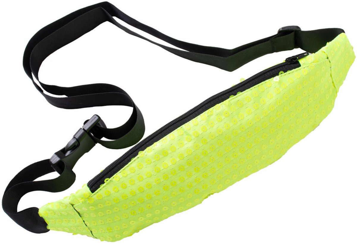 Folat Heuptasje Polyester Neon-geel One-size