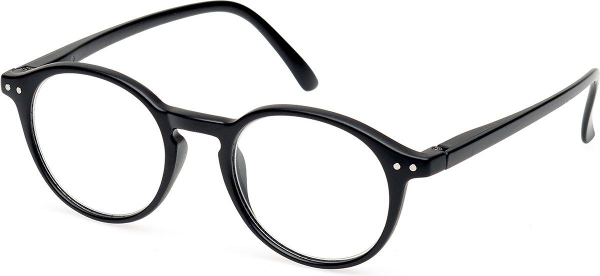 Spectrum Leesbril Zwart Rond 1.50