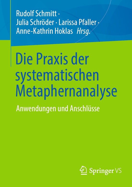 Die Praxis der systematischen Metaphernanalyse - cover