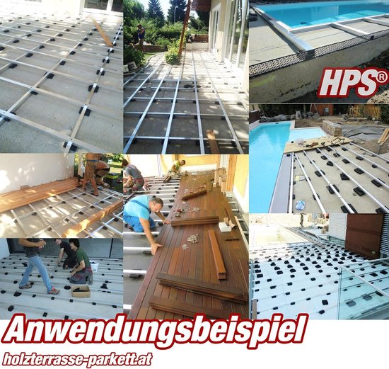 Tegeldragers 10x10x1,5 cm - Tegeldrager voor dakterras - terrastegel planken vloeren