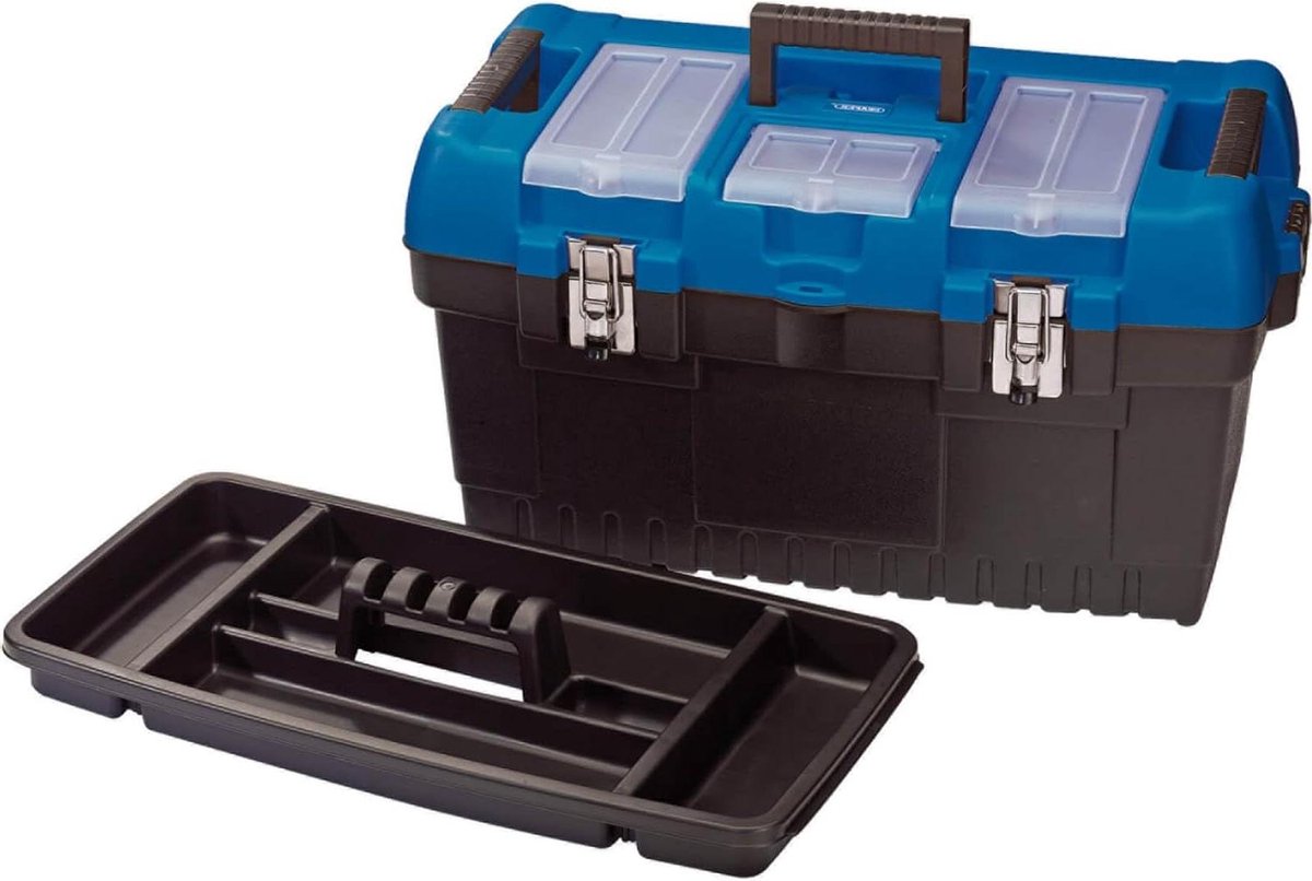 Grote gereedschapskist met draaglade 560mm Multikleur Handige opbergoplossing