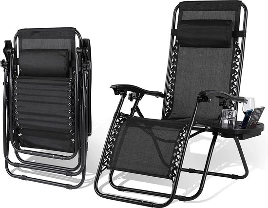 Flexzion Universal Oval Zero Gravity Chair Cup Holder - Clip
