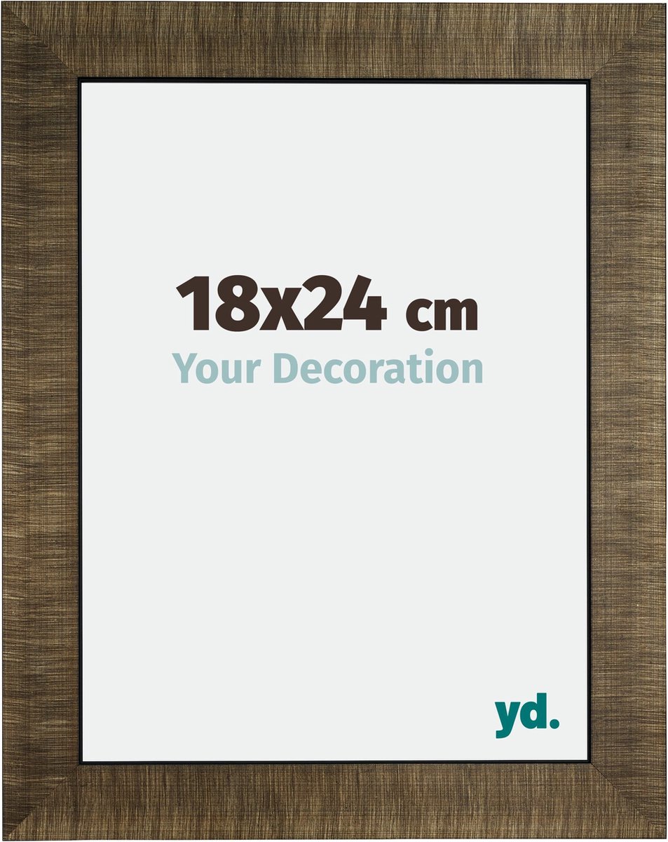 Your Decoration - Fotolijst 18x24 cm - Hout - Champagne Geborsteld - Leeds
