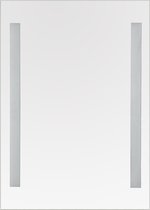 Miroir de salle de bain LED - Trion Anil - Rectangle - IP44 - Interrupteur tactile - 18W - Couleur personnalisable - Verre miroir