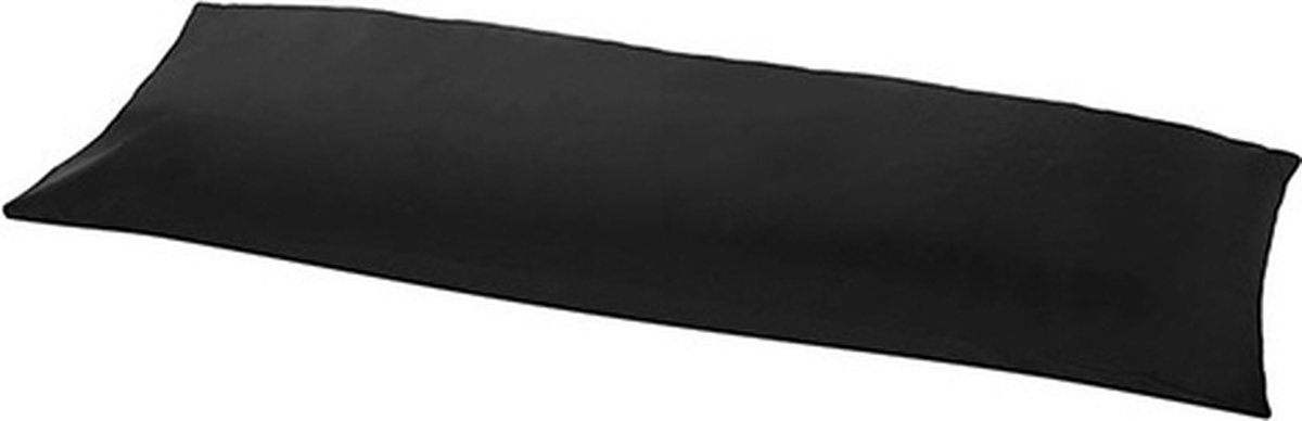 Beau Maison | Body Pillow Sloop Zwart - 100% Perkaal Katoen - Lichaamskussensloop Zwart - 40x145 cm