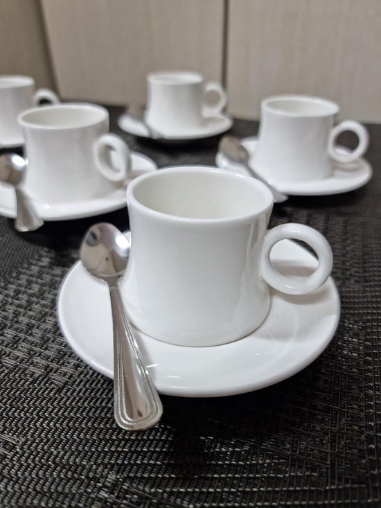 TASSE À CAFÉ et soucoupe en céramique 7oz, style pour fête, boissons au EUR 20,44 - FR