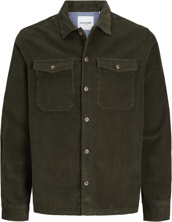 JACK JONES JJEEDDIE CORDUROY OVERSHIRT LS SN Heren Overhemd Maat L bol