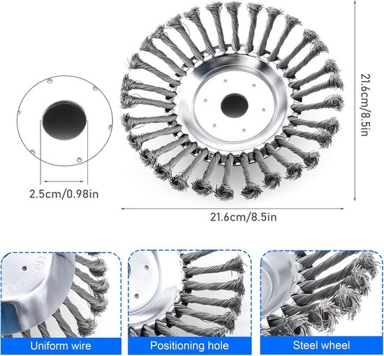 8 Gras Trimmer Cutter Head, Massief Staal Trimmer Draad Borstel Hoofd Tuin Grasmaaier Wiel Onkruid Scheermessen voor Bosmaaier Attachment Vervanging 8 Gras Trimmer Cutter Head, Massief Staal Trimmer Draad Borstel Hoofd Tuin Grasmaaier Wiel Onkruid Scheermessen voor Bosmaaier Attachment Vervanging