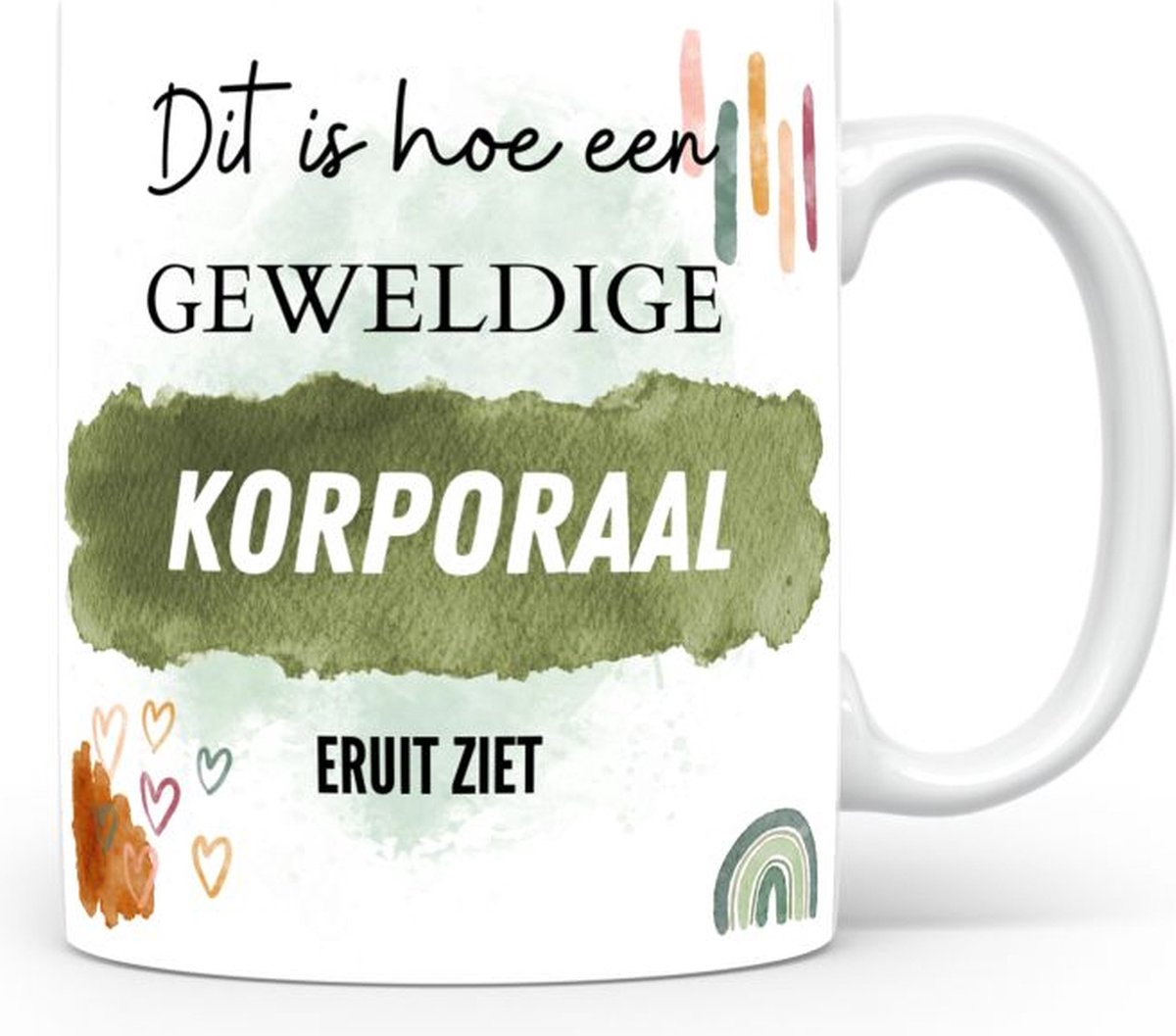 Mok bedrukken met beroep Korporaal