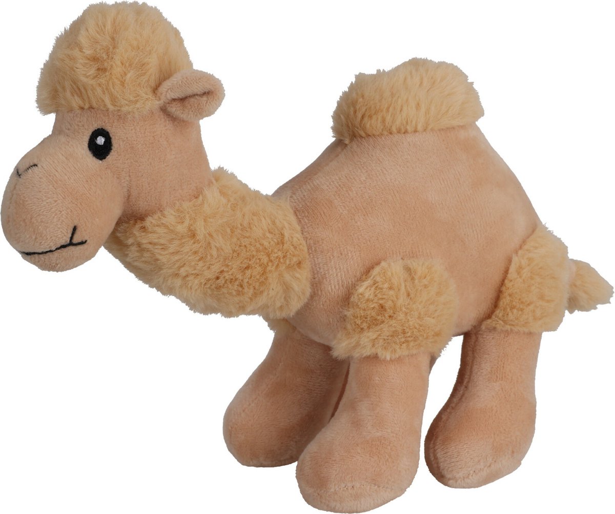 Knuffeldier Dromedaris - zachte pluche stof - premium knuffels - beige - 26 cm - woestijn dieren - kamelen soort