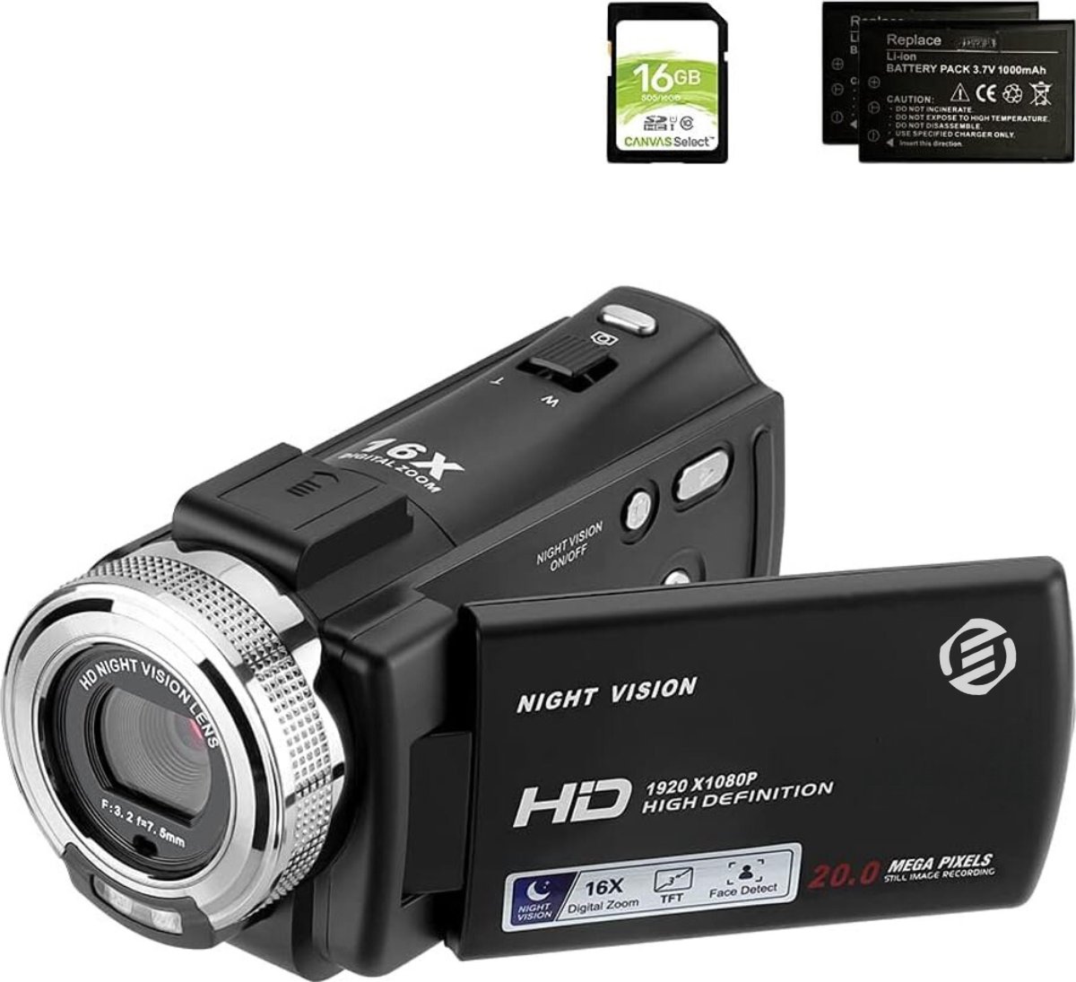 Equivera Vlog Camera - Digitale Camera - Video Camera - Vlog Camera voor Beginners - Geschikt voor YouTube en TikTok