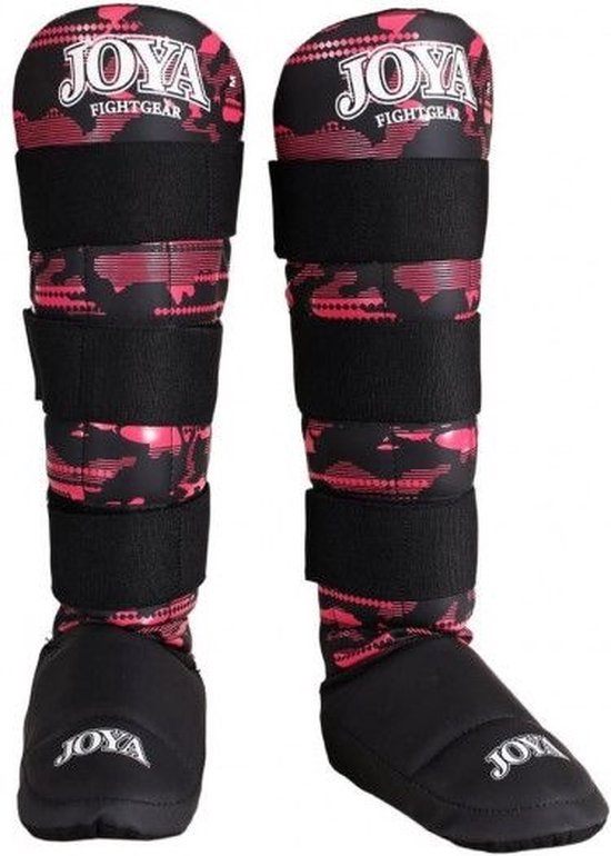 Joya Camo V2 Scheenbeschermers - Zwart/Roze - S