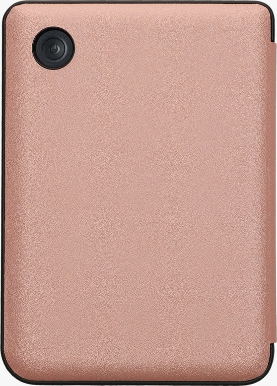kwmobile e-reader hoesje geschikt voor Kobo Clara BW / Colour hoes - Ereader flip case met standaard - E reader cover van kunstleer - In roségoud van Merkloos — afbeelding 3