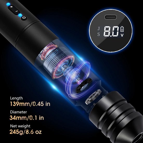 T-Rex - Ninja RS - Tattoo Machine - Tattoo pen - Tattoo Set