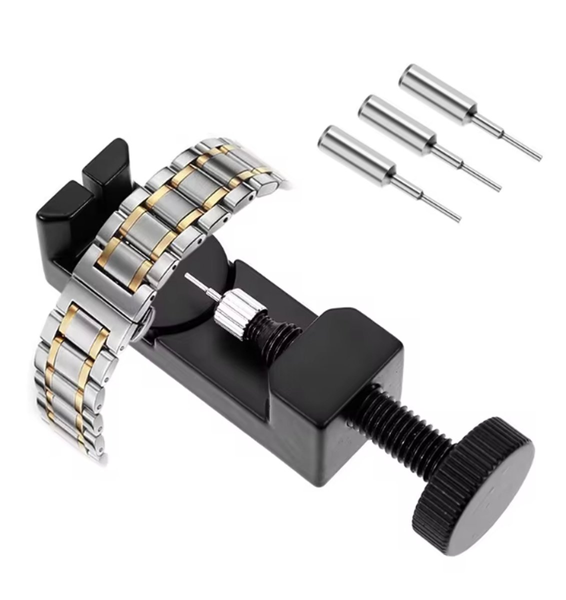 New Age Devi - Horlogeband inkorter - Zwart - Voor alle merken - Max 3 cm - Handig gereedschap voor reparatie en inkorten