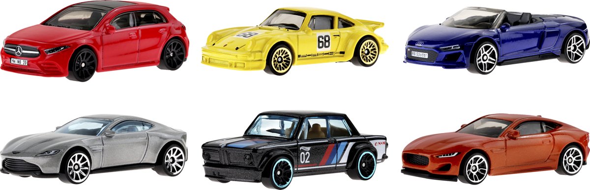 Hot Wheels Diecast Themed European Multipack