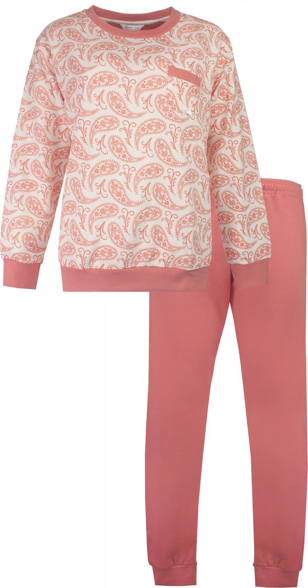 Tenderness Dames Pyjama - Fleece - Ronde Hals - Roze