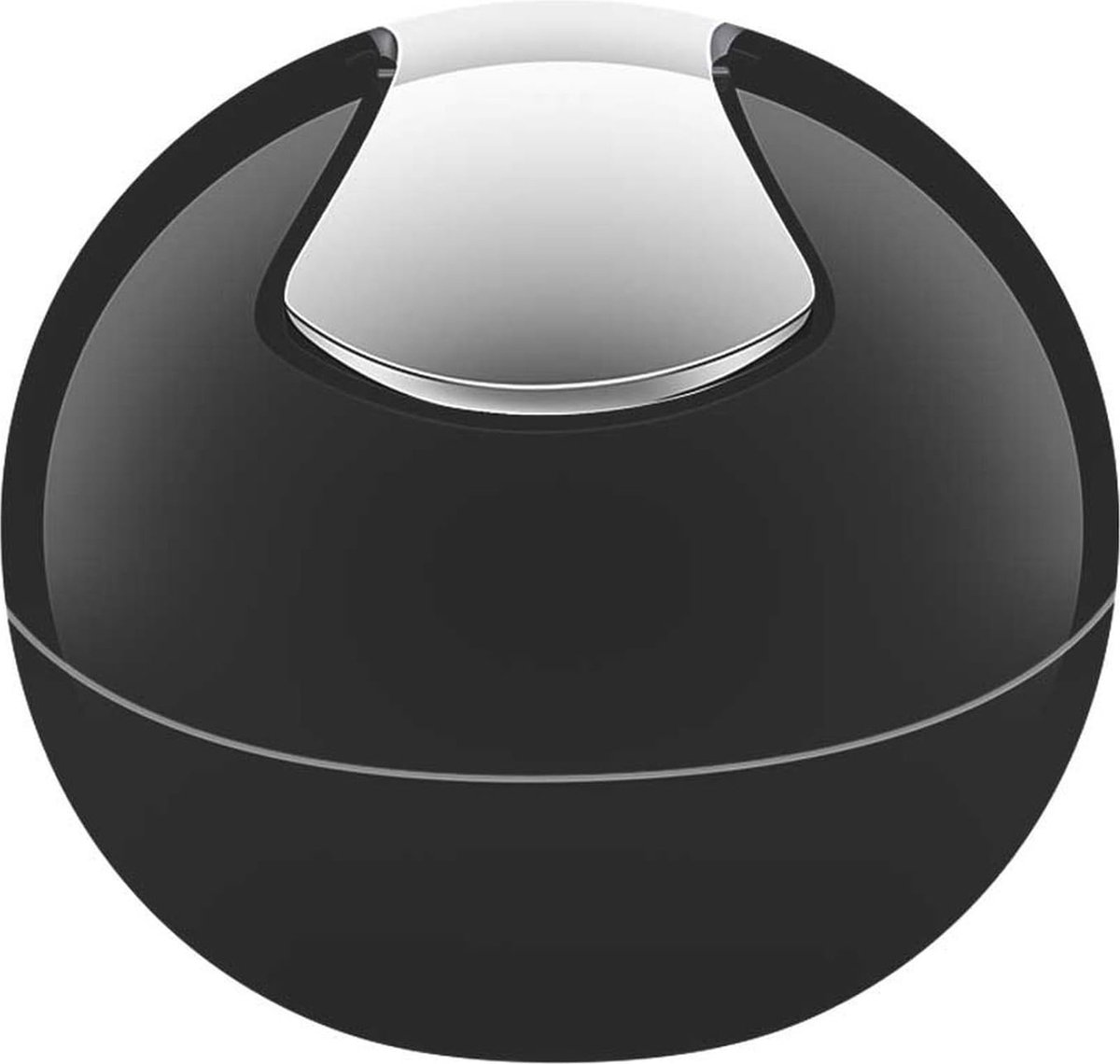 Goedkoopste cosmetica-emmer 1 liter afvalemmer met swingdeksel voor tafelafval - zwart