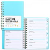 Wachtwoordenboekje - Wachtwoordenboekje met alfabet - Password Organizer - A6 - Wachtwoorden notitieboek - Password book - Voor internet, website, adres, contacten