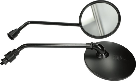 Mezoly Spiegelset mat zwart voor AGM VX50, BTC Riva