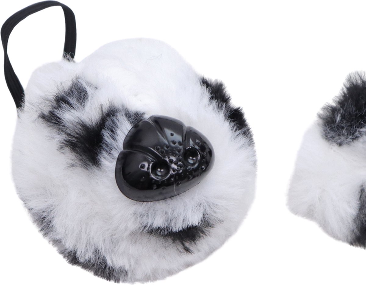 Joya Kids® Hond Dalmatier Verkleed Accessoires | Verkleedset Honden | Meisjes en Jongens en Volwassenen Verkleedpak Puppy | Carnaval en Halloween Outfit kinderen en Volwassen | Haarband met Oren, Neus, Staart en Strik | Zwart Wit met Stippen — afbeelding 8