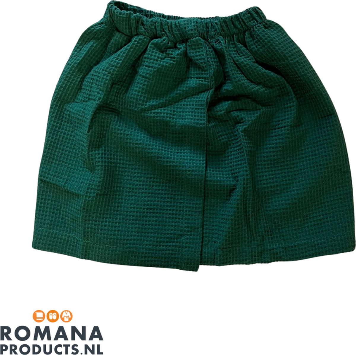 Romana Products Wafel - Sauna Skirt - Korte Rok voor Sauna - Groen - Maat S/M