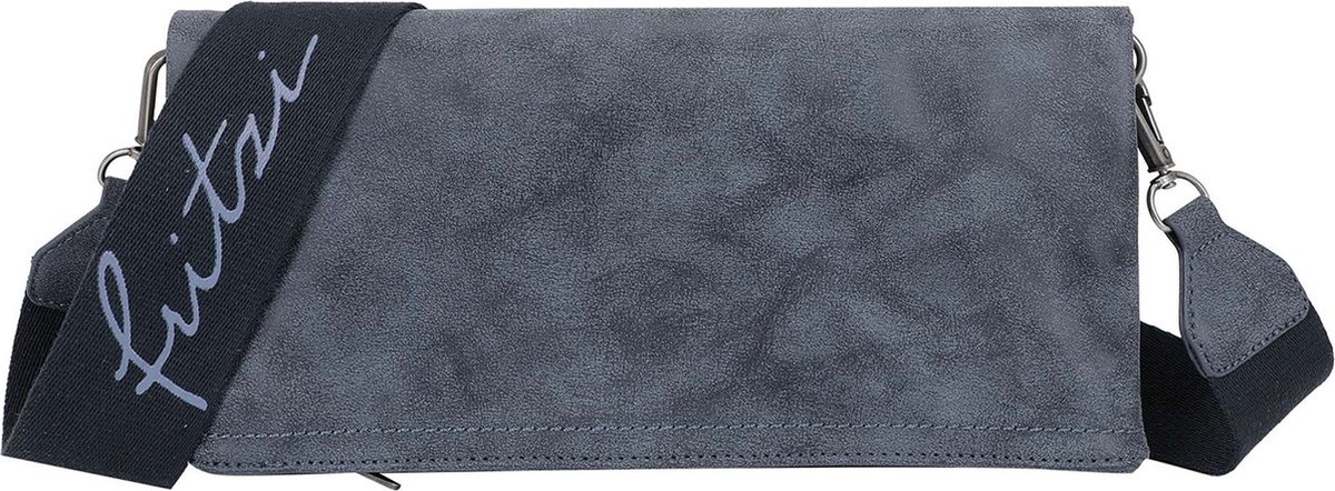 Fritzi aus Preußen Schoudertas Vintage Ronja Cross Body True Blue Donkerblauw
