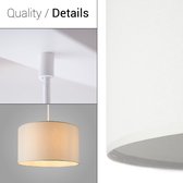 Plafondlamp Reva, 50 cm, wit, kunststof, staal Plafondlamp Reva, 50 cm, wit, kunststof, staal
