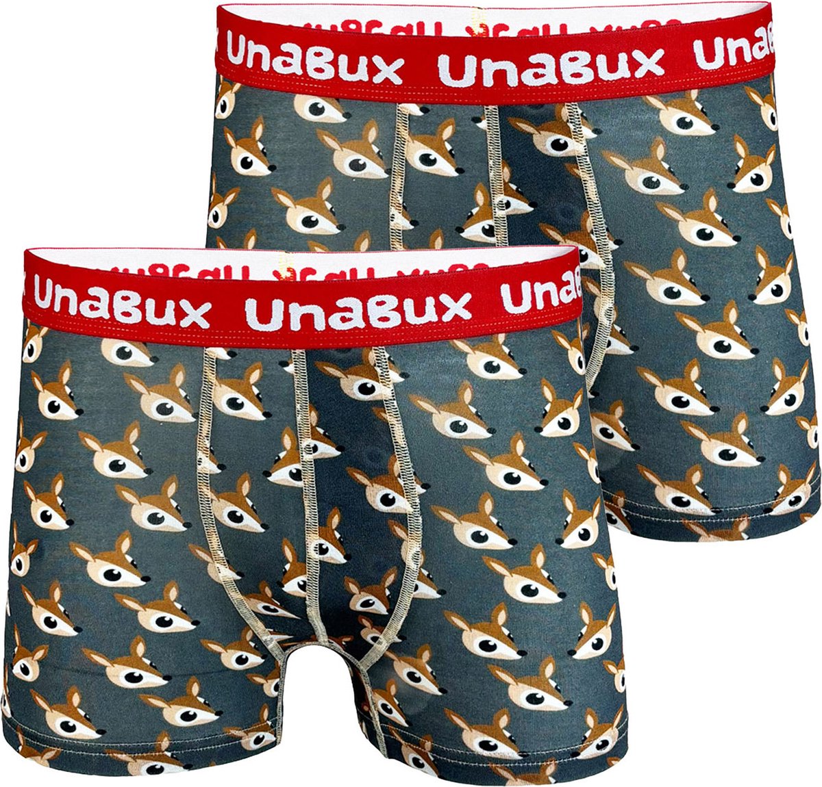 Unabux Boxer BLACK WHITE RABBIT