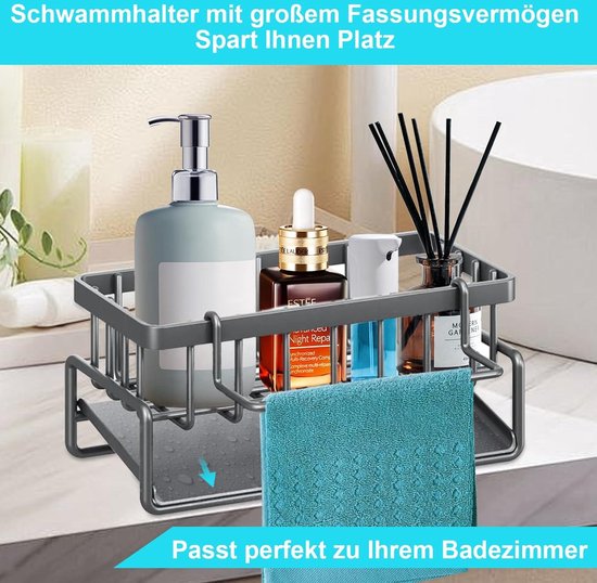 Spoelbak Caddy Organiser met Geïntegreerde Zeepdispenser - Spons Houder Spoelbak Caddy Organiser met Geïntegreerde Zeepdispenser - Spons Houder