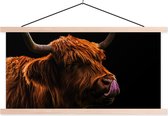 Porte-affiche avec affiche - Affiche scolaire - Highlander écossais - Langue - Nez - 90x45 cm - lattes vierges