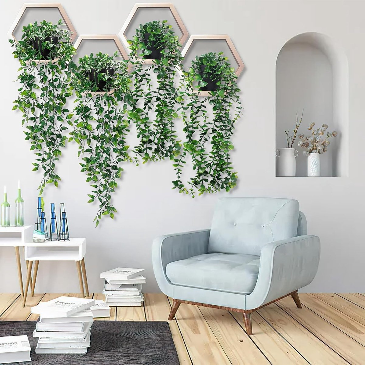 Hem Hangplant Eucalyptus Kunstplant Met Pot - Realistisch - Decoratie - Badkamer