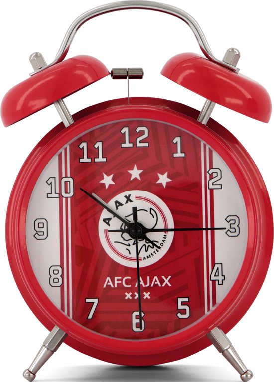 Ajax wekker wit rood wit