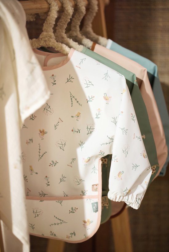 Jollein - Baby Slab Waterproof met Mouw - Lovely Birds van Jollein — afbeelding 4