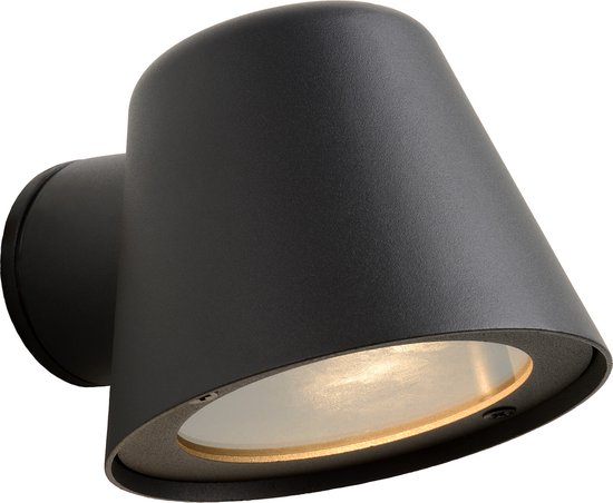 Lucide DINGO-LED - Wandlamp Binnen/Buiten - LED Dimbaar - GU10 (MR16) - 1 × 5W 3000K - IP44 - Antraciet