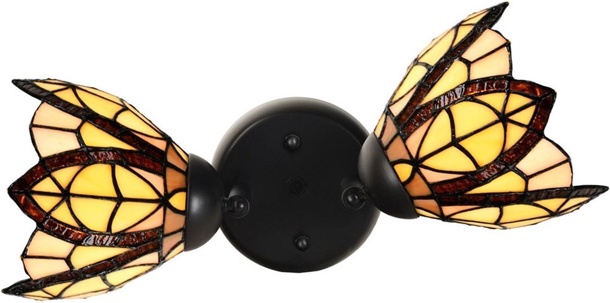 Dubbele spot Zwart met Flow Souplesse Small - Art Deco Trade