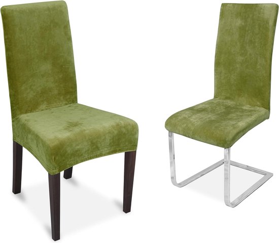 Staboos Stoelhoezen, set van 4, hoogwaardige en elastische stoelhoezen voor swingstoelen, onderhoudsvriendelijke stoelhoezen, perfecte stoelovertrek, set van 4, Öko-Tex gecertificeerd, flamingo