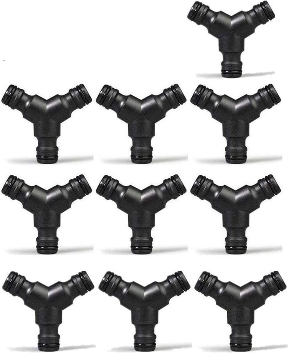 Universele 3-Weg Tuinslang Splitter Y-Stuk Connector voor Irrigatiesystemen 10 Stuks