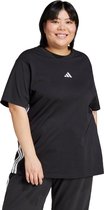 adidas Sportswear Essentials 3-Stripes Katoenen T-shirt (Grote Maat) - Dames - Zwart