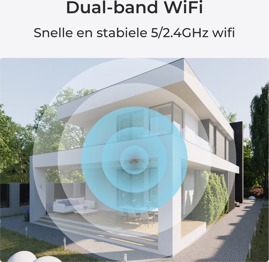 Reolink 4K Wi-Fi 6 Beveiligingscamera met 125° Kijkhoek, IK10 Vandaalbestendig, Nachtzicht in Kleur, Slimme AI-detectie, Tweewegaudio, ondersteunt tot 256 GB microSD-kaart, RLC-840WA