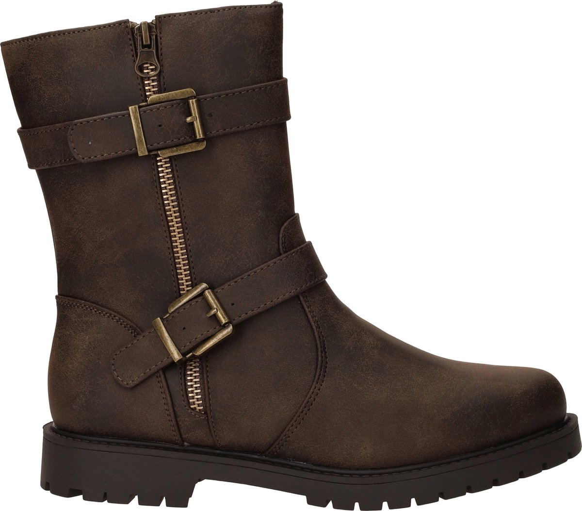 DSTRCT Bikerboots - Dames - Bruin - Maat:40