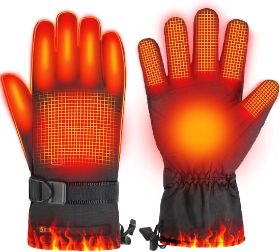 OBEST Oplaadbare Handschoenen 3 Standen Touchscreen Winter OBEST Oplaadbare Verwarmde Handschoenen - 3 Temperatuurstanden, 5-vinger, Touchscreen, Voor Binnen & Buiten Verwarmde Handschoenen Voor Skiën En Wandelen