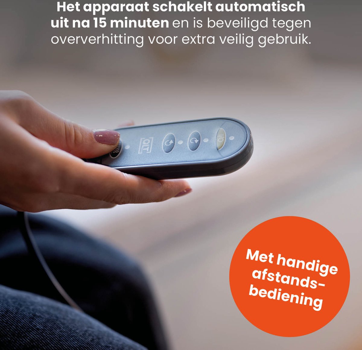 QLT Elektrisch Voetmassageapparaat met Shiatsu - 2-in-1 Massageapparaat met Warmtefunctie - Voetenzak - Voetenwarmer met Afstandsbediening - Zwart — cadeau in Verzorging - foto 5