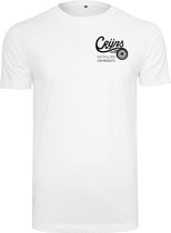 CRIJNS KWALITEITS T-SHIRT WIT / ZWART Logo - MEDIUM