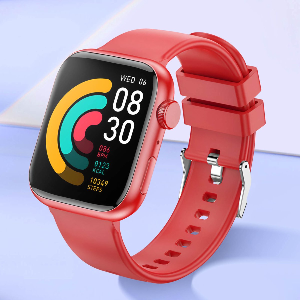 Forever, Smartwatch Bluetooth Model Igo Watch 3 met stemassistent IP67, Rood