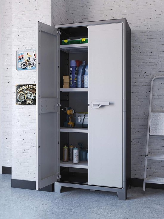 Kast - Opbergkasten Met Deuren - Kasten - Kastje - Boekenkast - Industriële Kast - 150