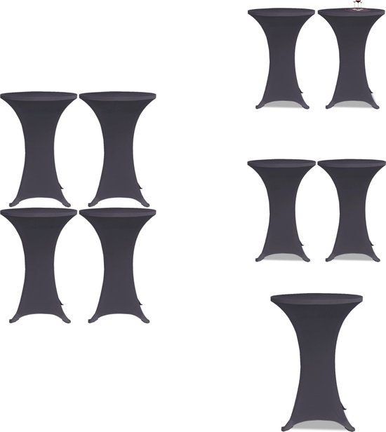 VidaXL Tafelhoes stretch 4 st 70 cm antraciet - Kantoormeubelen Plus VidaXL Tafelhoes stretch 4 st 70 cm antraciet - Kantoormeubelen Plus