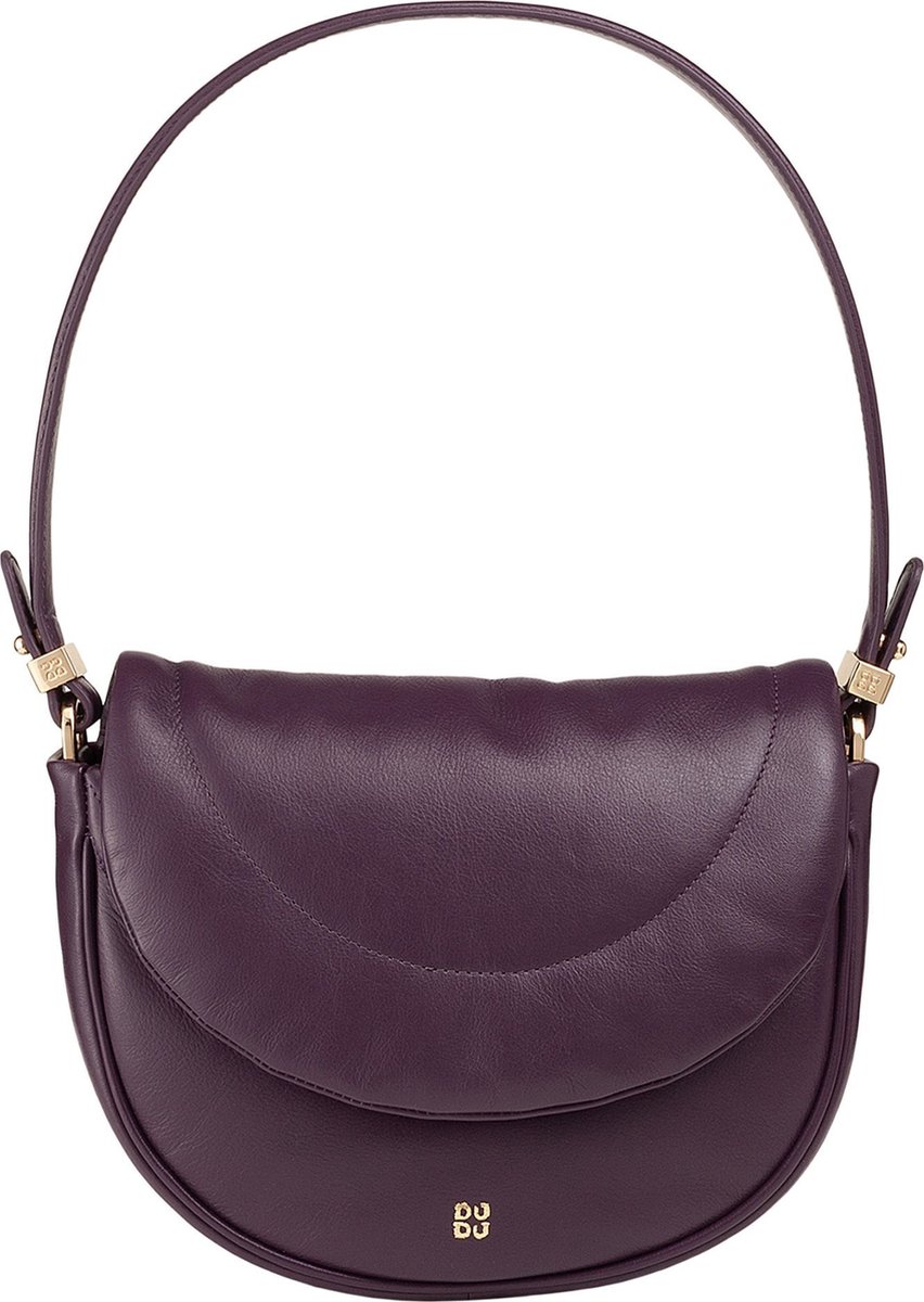 DuDu Schoudertas Leder 22 cm - Dames - deep purple
