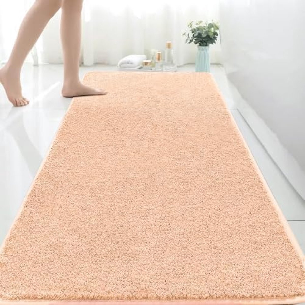 Extra grote badmat microvezel badmatten voor badkamer absorberend badkamertapijt antislip anti-schimmel machinewasbaar tapijt voor slaapkamer badkamer