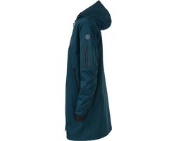 AGU Long Bomber - Dames Regenjas - Bomberjas - Groen - Waterdicht en Ademend Poray 5000 - Verstelbare Capuchon - Neopreen Manchetten - L